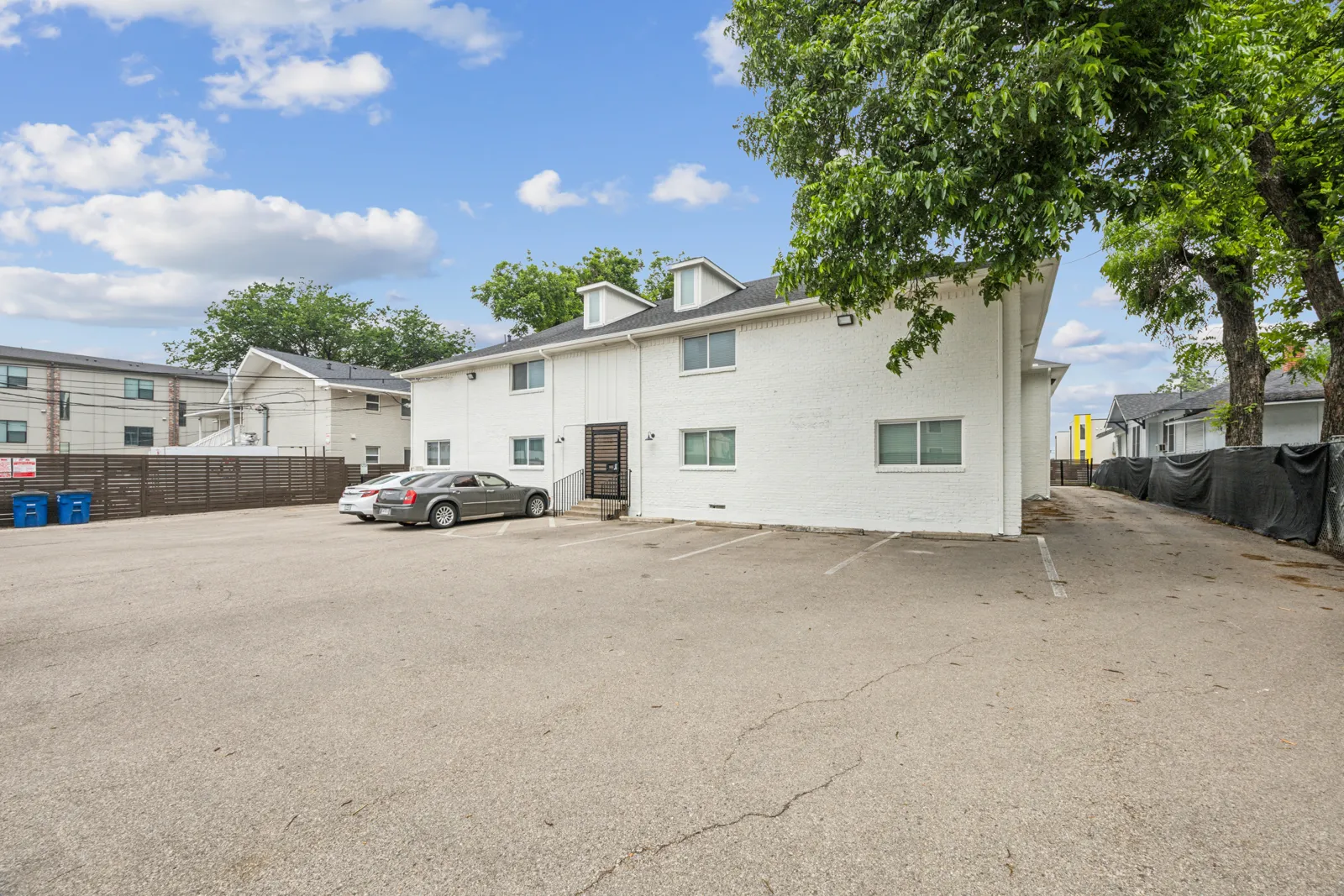 Gated on-site parking lot